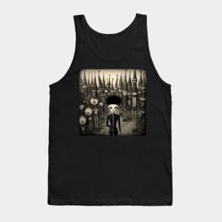 The Black Parade, in Folk Art Brut Style Tank Top